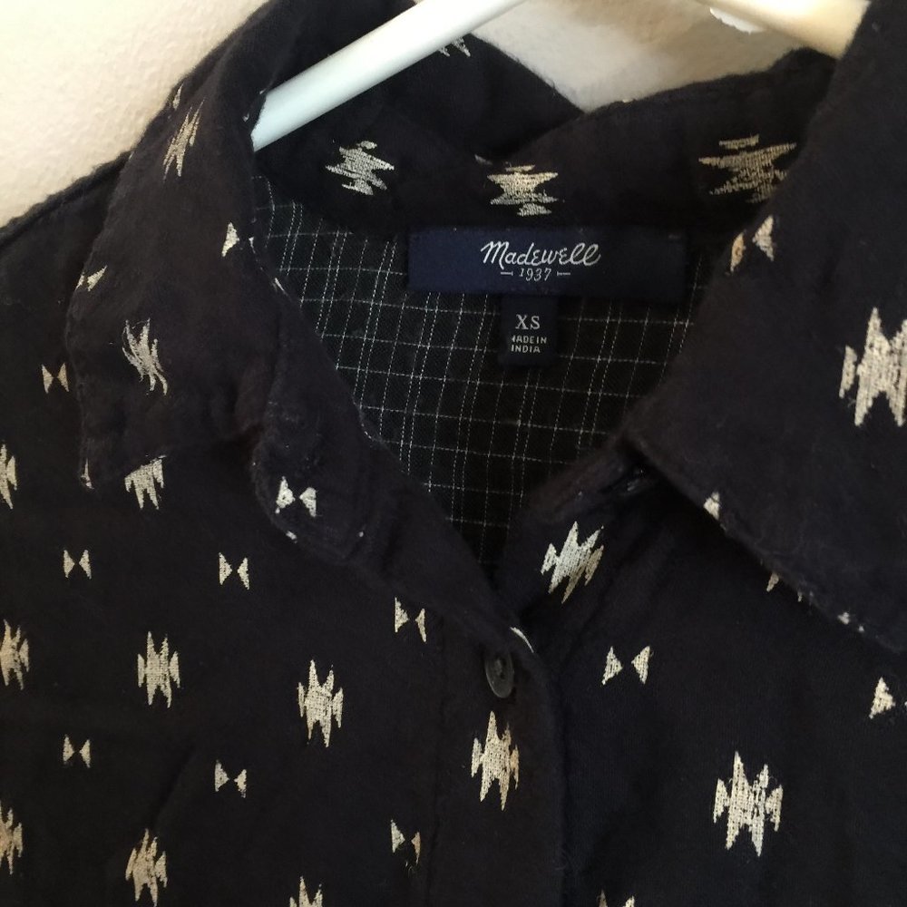 Madewell Aztec Pattern Loose Button-Up - image 2